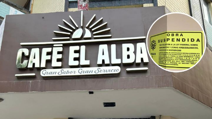 INAH clausura rehabilitación de Café El Alba en Veracruz