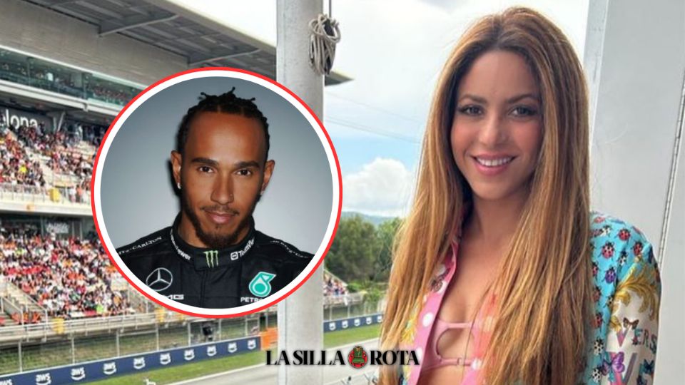 La colombiana decidió asistir al autódromo Circuit de Barcelona-Cataluña para apoyar a Hamilton