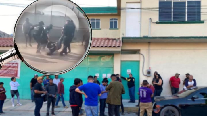 Estatales y pepenadores protagonizan riña en Tizayuca; no se detuvieron en retén | VIDEO