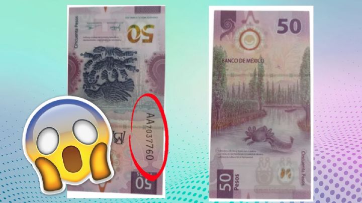 Este par de billetes de 50 pesos pueden sacarte de un apuro, valen 1,600,000 pesos