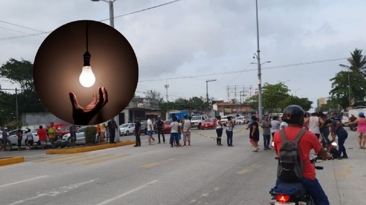 Por cortes de luz, vecinos cierran JB Lobos en Veracruz