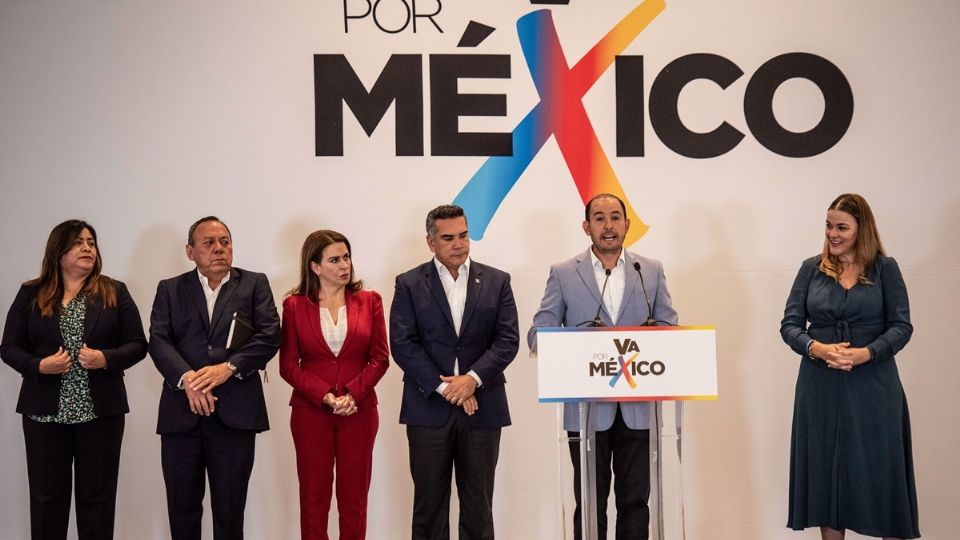 Líderes de la alianza Va por México