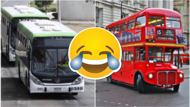 Separados al nacer: comparan al Tuzobús con autobuses ingleses