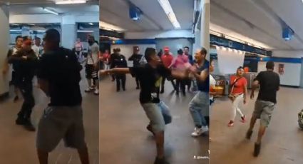 VIDEO| Metro CDMX: Pelea entre vendedores ambulantes deja un herido de gravedad