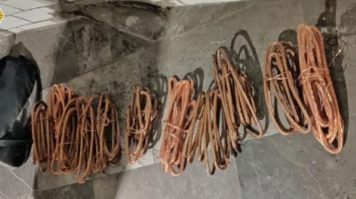 Metro CDMX: Hombre es detenido con 10 kilos de cable pelado en estación Zaragoza
