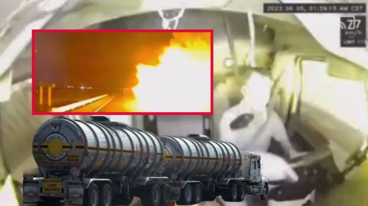 Captan en VIDEO cuando EXPLOTA pipa de gasolina sobre la México-Tuxpan, en TULANCINGO