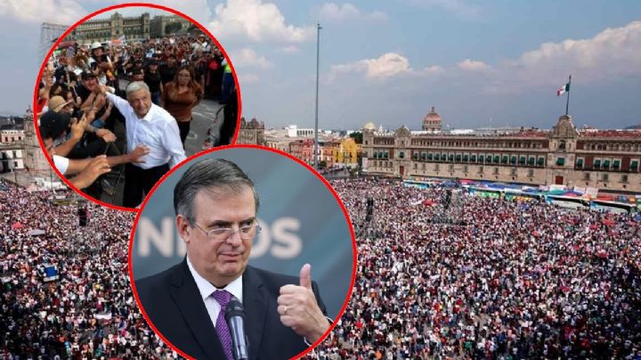 Ebrard recuerda fotografía al lado de AMLO previo a evento en el Zócalo