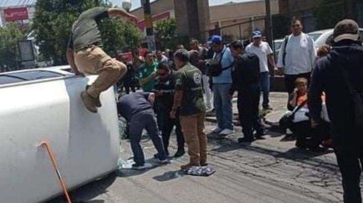 Imprudente chófer causa accidente en Tlalnepantla con saldo de 6 personas heridas