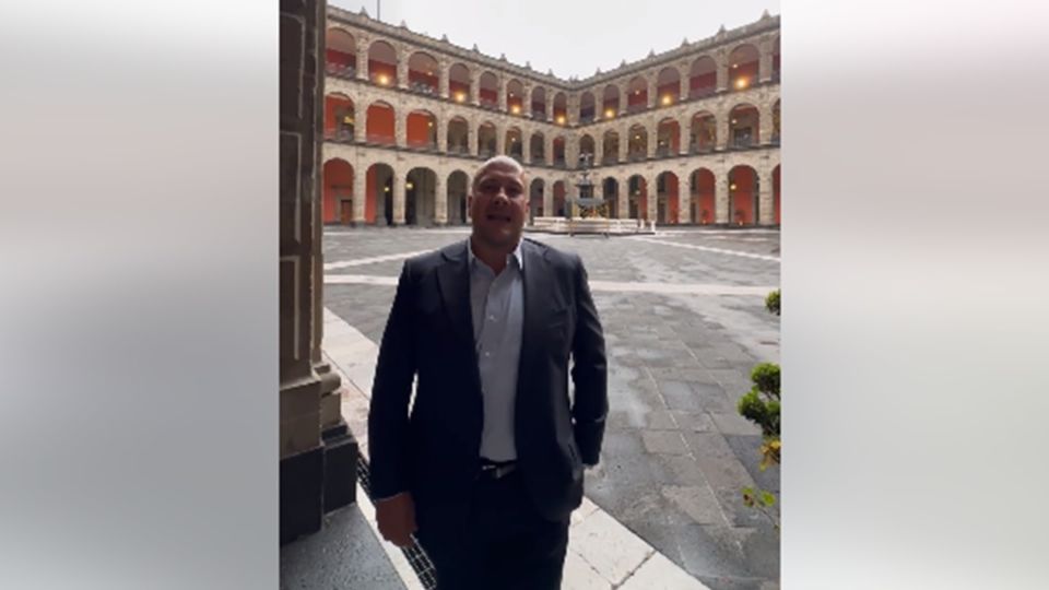 Alfaro en video en Palacio Nacional