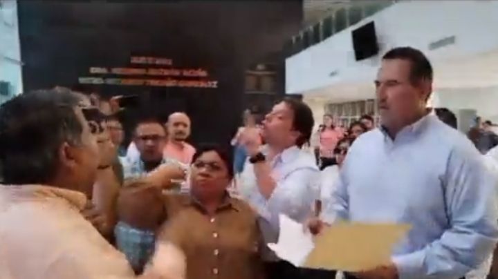 VIDEO: Diputada del  PAN cachetea  a periodista en Congreso de Tamaulipas