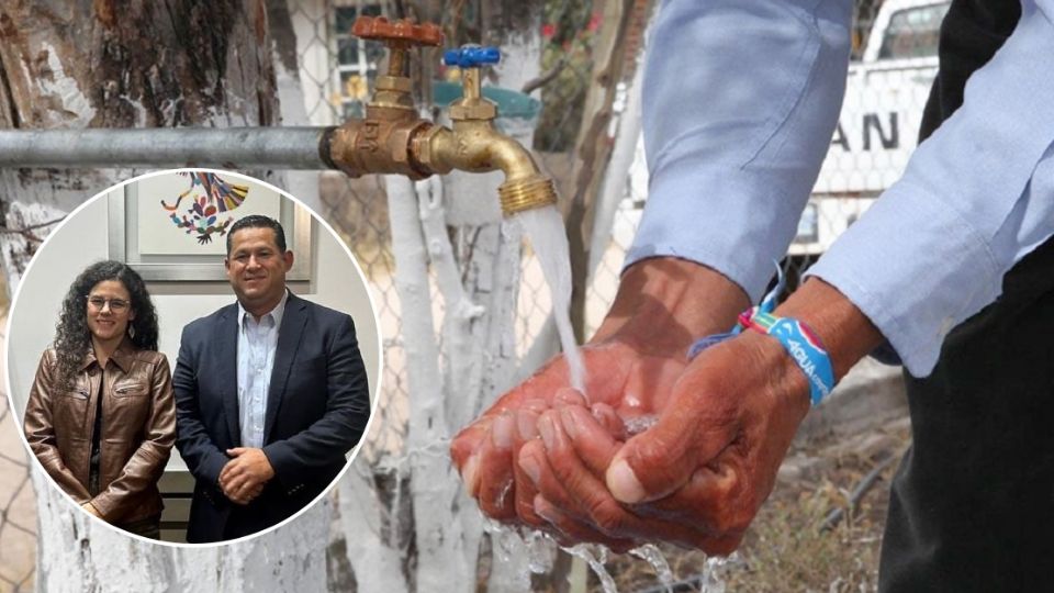 Diego Sinhue y Luisa María Alcalde trataron el tema del agua en Guanajuato.