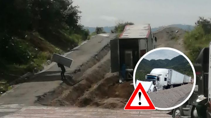 Roban refrigeradores en Cumbres de Maltrata; tráiler se quedó sin frenos