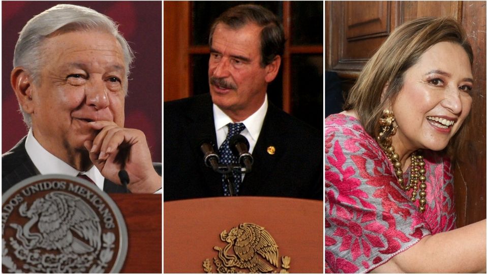 Andrés Manuel López Obrador, Vicente Fox y Xóchitl Gálvez