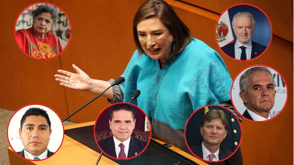 Los rivales de Xóchitl Gálvez por la candidatura interna del Frente Amplio por México