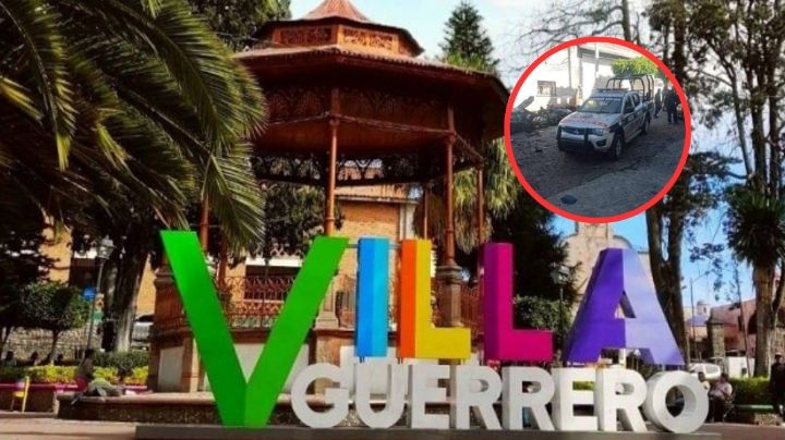 Auto cargado de pirotecnia estalla tras ataque a policías en Villa Guerrero