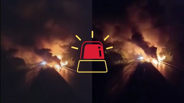 Dos pipas de combustible explotan en carretera de Villa Oluta, Veracruz; hay cierre vial