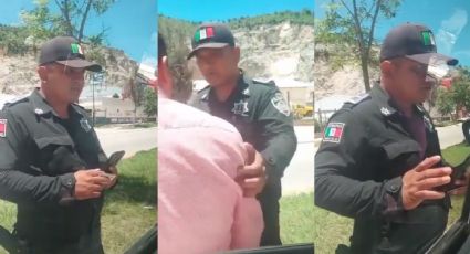 VIDEO | Ya estuvieras con un plomazo en la cabeza: Policía “amenaza” a conductor en Chiapas
