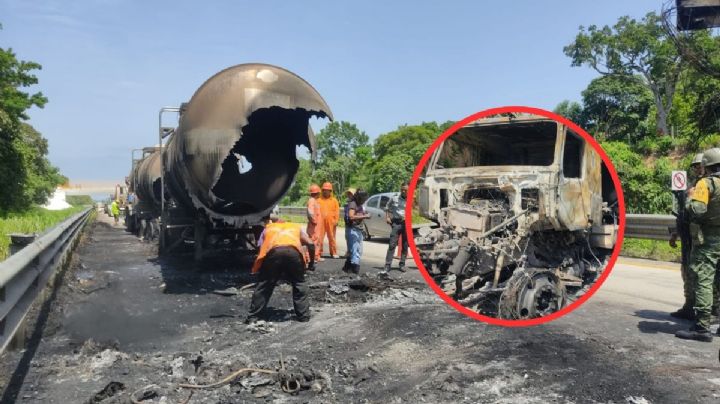 Explosión de pipa genera pánico entre pobladores de Oluta, Veracruz