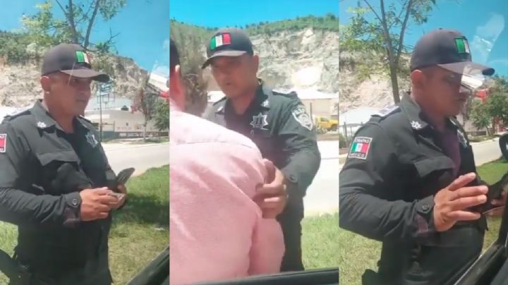 VIDEO | Ya estuvieras con un plomazo en la cabeza: Policía “amenaza” a conductor en Chiapas