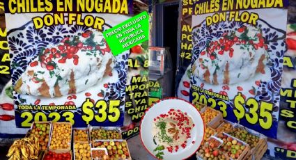 Aquí puedes comprar el chile en nogada más BARATO de la temporada; cuesta 35 pesos