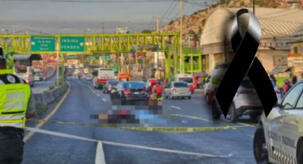 Autopista México-Pachuca: camión atropella y mata a motociclista