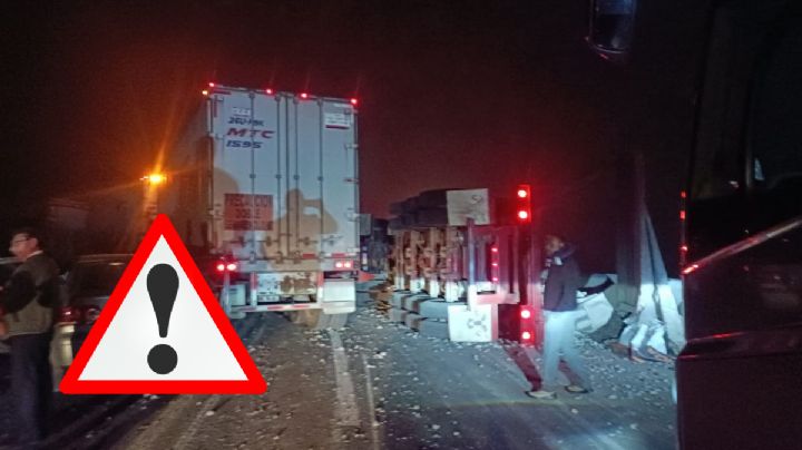 Suman 7 horas cerrada caseta de La Esperanza por accidente en autopista de Veracruz