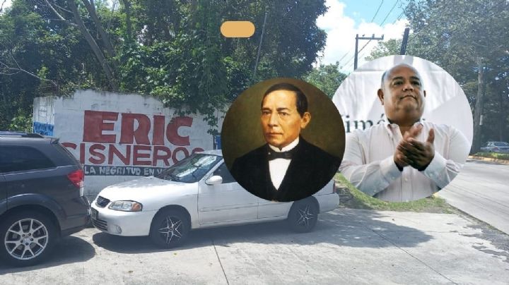 Eric Cisneros se compara con Benito Juárez y dice que su promoción no es electoral
