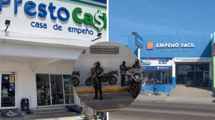 En el mismo día, delincuentes roban 2 casas de empeño en Veracruz