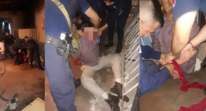 FOTOS | Hallan a abuelito atado de pies, manos, boca y cuello; detienen a mujer