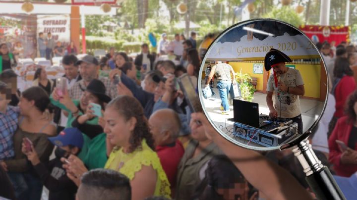 Padrino de lujo: Sonido Pirata llega a clausura de secundaria en Tula y se vuelve viral