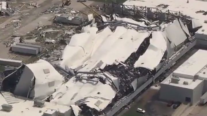 VIDEO: Poderoso tornado destruye planta de Pfizer en Carolina del Norte