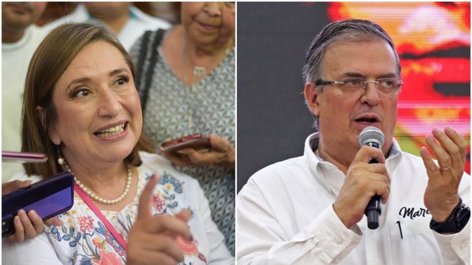 Xóchitl Gálvez y Marcelo Ebrard