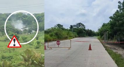 Alertan por fuga Pemex al sur de Veracruz; cierran carretera Nanchital-El Chapo