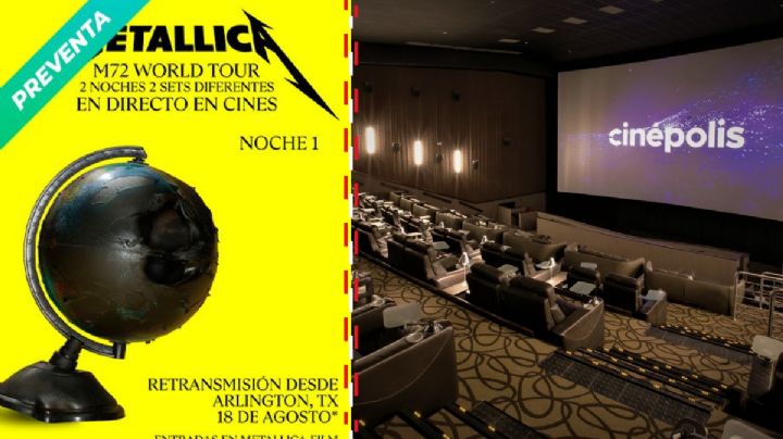 ¡Metallica en el cine!: Fechas y horarios del M72 World Tour