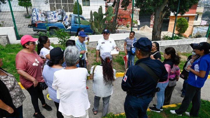 Autoridades y vecinos de Naucalpan recorren puntos de riesgo en Lomas de San Agustín