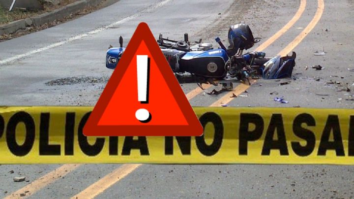 Muere motociclista al chocar contra montículo de piedras en carretera de Hidalgo