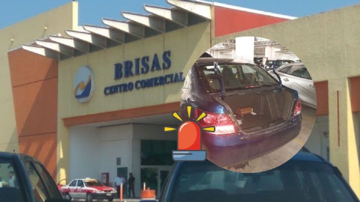 Roban tapa de cajuela dentro de plaza del puerto de Veracruz