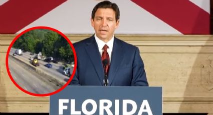 VIDEO: Gobernador de Florida sale ileso tras accidente automovilístico