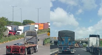 Saturación en la Aduana de Veracruz causa caos vial en acceso al puerto