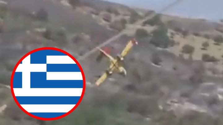 VIDEO: avión se estrella al intentar apagar un incendio; 2 muertos