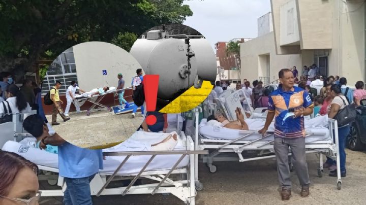 Por fuga de gas, evacuan a pacientes y personal de Hospital del IMSS en Coatzacoalcos