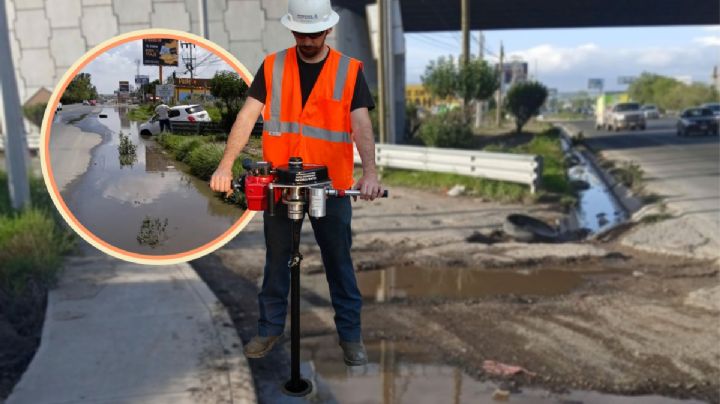 Alertan por zanja “devora” coches en la autopista México-Pachuca | FOTOS