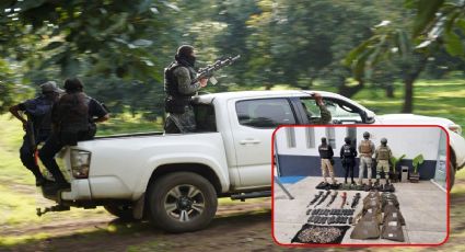 Golpe al CJNG: Les decomisan un arsenal durante operativo en Zitácuaro, Michoacán