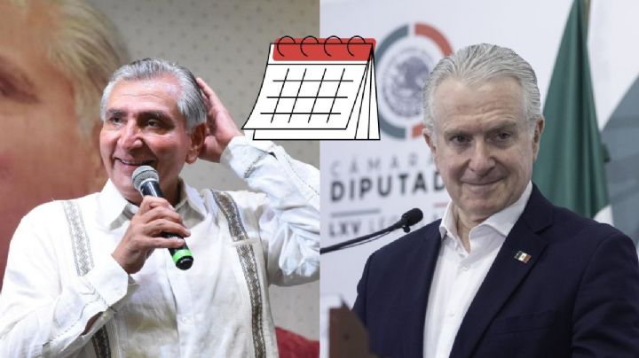 Adán Augusto y Santiago Creel visitarán Veracruz. Estas son las agendas de las "corcholatas"