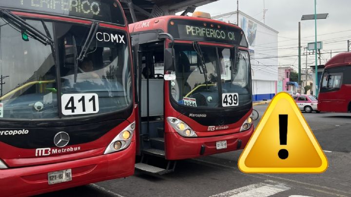 ¿Usuario del Metrobús? Checa estos cambios a partir de este sábado