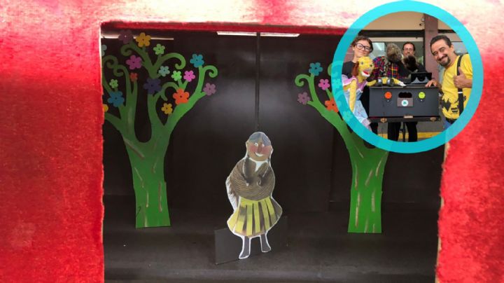 Magia en miniatura: titiriteros de León ofrecen teatro Lambe Lambe en la calle