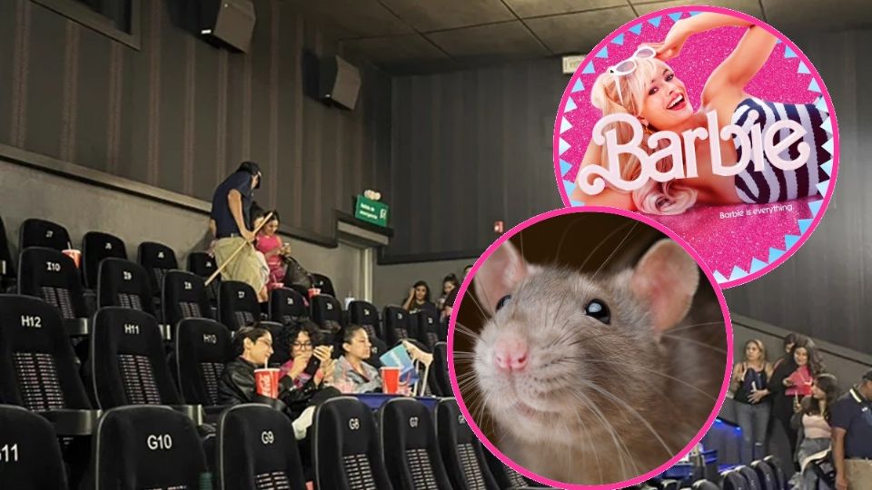 Rata interrumpe película de Barbie en sala de cine