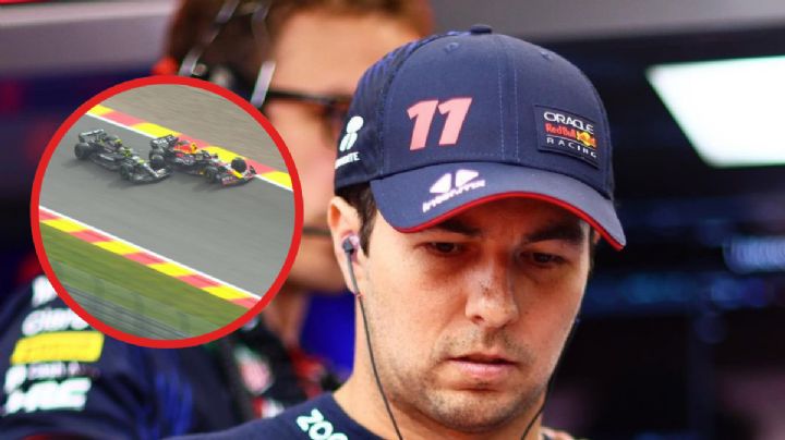 VIDEO: El golpe que dejó fuera a Checo Pérez de la carrera Sprint en el GP de Bélgica