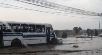 VIDEO | Intensa lluvia desborda canal en Chalco e inunda viviendas