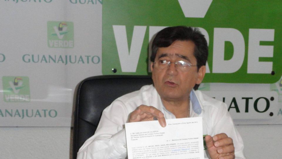 Carlos Chacón fue dirigente del Partido Verde en Guanajuato